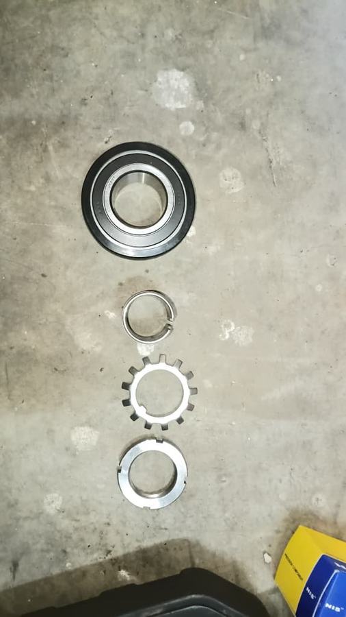 AHU blower bearing set replacement