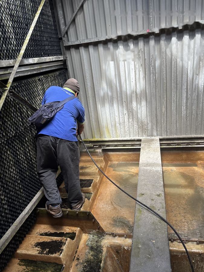 Cooling tower service and belt inspection, photo 3