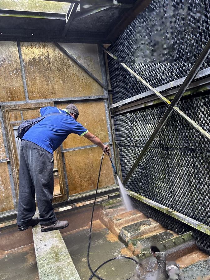 Cooling tower service and belt inspection, photo 4