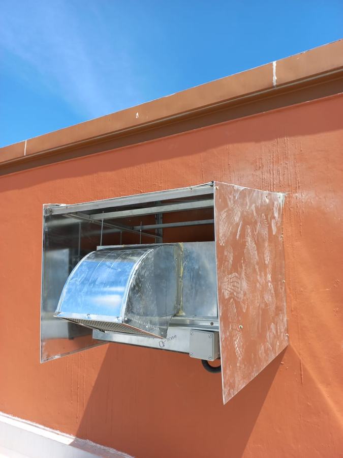 Duct work and ventilation fan installation, photo 2
