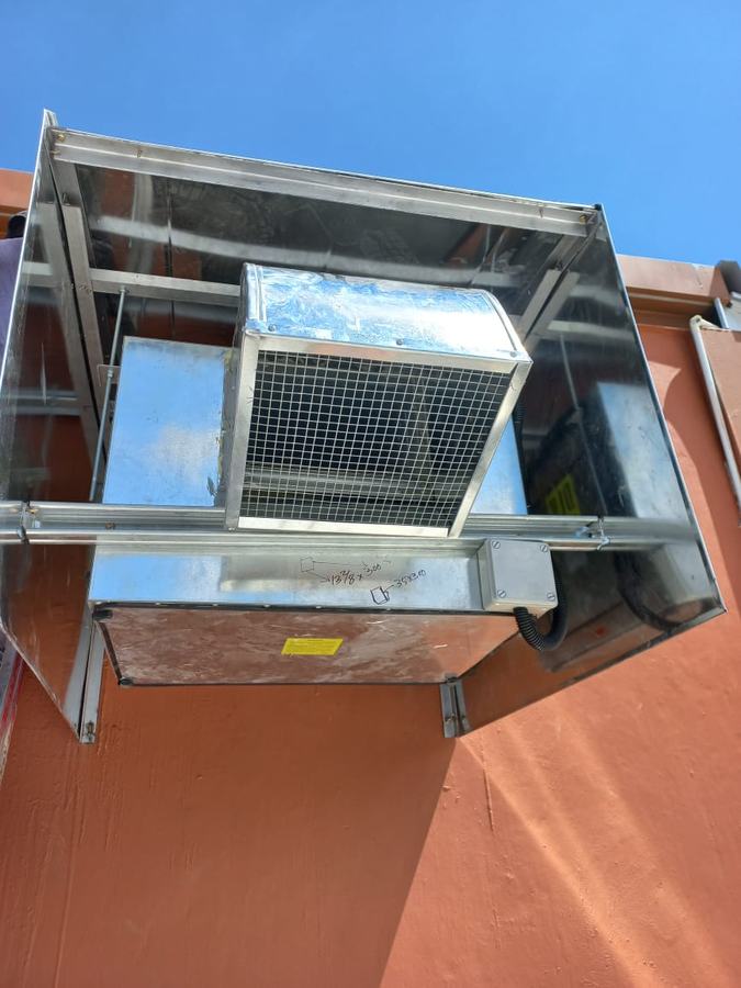 New ducting installed on a rooftop