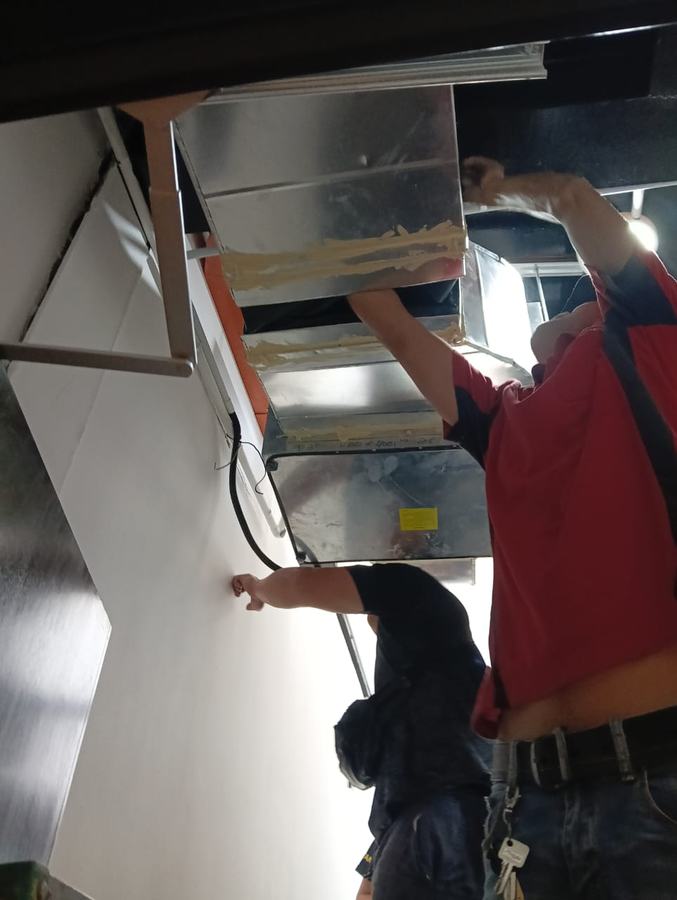 Duct work and ventilation fan installation, photo 6